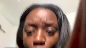 Ebony Rides Tight Dick