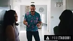 asian stepsisters lulu chu & kimmy kimm fulfill stepdad's fantasy, can't beleive it happened