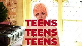 British 18-year-old sucks, rims, and takes hard fucking with creampie