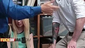 Blonde teen shoplifter Joseline Kelly faces fuck or jail choice