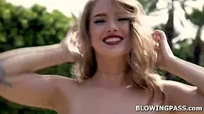 Busty octavia red performs a hardcore blowjob with monster cock