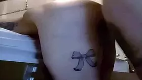 I fucked that slave in the ass, then she licked mine clean