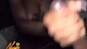 Ebony's thrilling first sex tape outdoors with exposed pussy and ass.