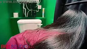 Cosplay student swallows cum at gloryhole