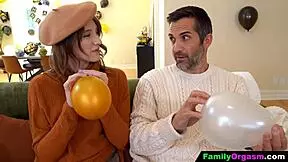 Sweet Daughter Struggles To Handle Stepdad's Huge Cock