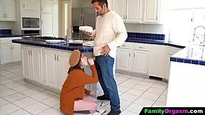 Sweet Daughter Struggles To Handle Stepdad's Huge Cock