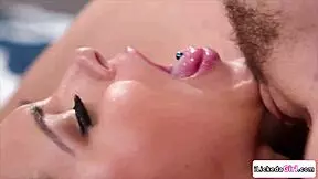 Big tits wife lactates babysitter then facesits her for cunilingus lesbian orgasm