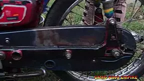 I told him, just pound me after washing my husband's bike, and he did hardcore!