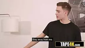 Naughty BBW Neighbor in Leather Relives Wild Days with Young Stud