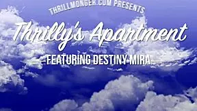 Destiny Mira gives rimjob and deepthroats big black cock before multiple creampies