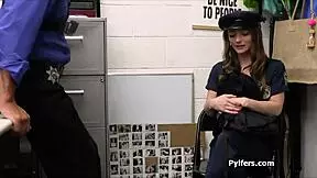 She looks sexy in that uniform but on cock too