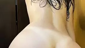 fresh from the shower, my girlfriend and i get sensual in the bathroom