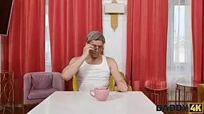 jennifer's rubber body fantasy with old man