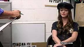 She looks sexy in that uniform but on cock too