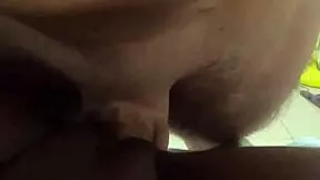 Young Ebony Slut Gets Covered in Cum