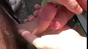 I sucked off a stranger jerking on the trail, feeling humiliated in this brazilian casting with anal and assfucking.