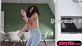 petite romanian beauty flaunts perky boobs and juicy bubble butt