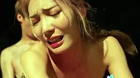 Chinese girl Li Zhiyan pounded hard in forest, her shaved pussy taking every thrust