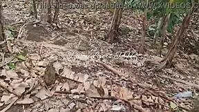 Pinay asian teen 18+ fucks in public near the road