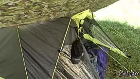 wanna see a risky camping blowjob while nobody's watching?