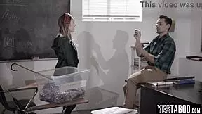 Teacher pounds petite teen student