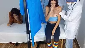 mother-in-law brings innocent stepdaughter to hospital for checkup, unaware gynecologist performs taboo acts with blowjob and foursome