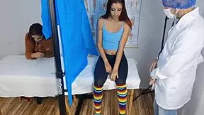 mother-in-law brings innocent stepdaughter to hospital for checkup, unaware gynecologist performs taboo acts with blowjob and foursome