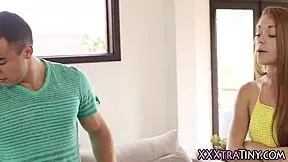 extra 82 teen 18+ gets facial cum in mouth while wearing heels