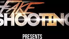 Fakeshooting dude fuck stupid blonde short hair babe in garage on the sofa