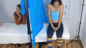 mother-in-law brings innocent stepdaughter to hospital for checkup, unaware gynecologist performs taboo acts with blowjob and foursome