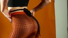 Big ass teen babe poses in lingerie, exposing her stunning body with pierced nipples.