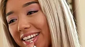 Asian Teen Strips Naked To Surprise Neighbor On Birthday