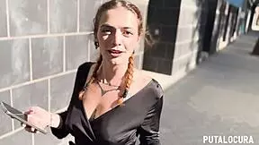 putalocura - caught and very dirty creampie to tattooed spanish malafalda in public blowjob