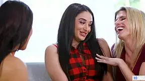 Cory chase, katya rodriguez, and sheena ryder in a naughty lesbian threesome with squirting