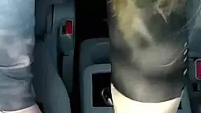 a cute pickup leads to a steamy car blowjob in public