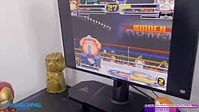 Blonde Nerd Takes Big Cock In Threesome