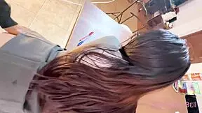 Utangaç üniversite kızı üniformayla oral yapıyor döl için