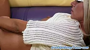 i'm a smalltit teen 18+ bouncing on grandpa's hard dick every chance.