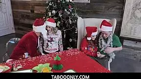 So, the perv fam got wild with an orgy at Christmas, starring Charlotte Sins and Summer Hart