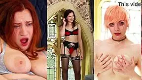 British teen Lana Harding's sexy casting interview! Big tits foreplay!