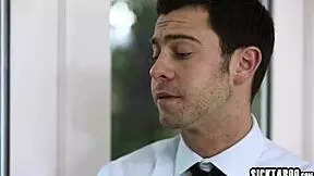 The professor says, 'Come here, sexy brunette teen, for some banging'