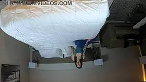 In this casting, brunette blair interviews and performs blowjob on the director.