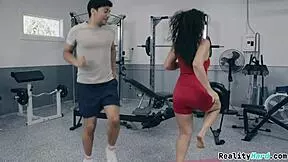 Sexy curly brunette teen 18+ with juicy big butt seduces friend for a wet fuck - Victoria Voxxx Max fills.