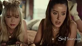 y2k teens riding in crazy threesomes