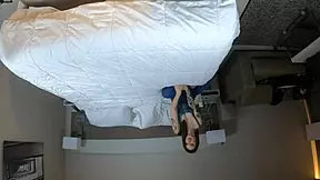 In this casting, brunette blair interviews and performs blowjob on the director.