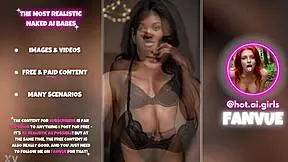 just some hot ai-generated babes rocking lingerie in this photo set.