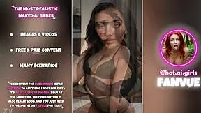 just some hot ai-generated babes rocking lingerie in this photo set.