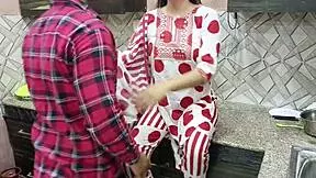 sexy stepmom saara agrees to let curious stepson assfuck her in kitchen