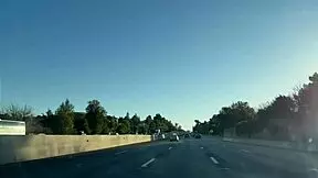 Blonde pornstar in leather thong takes monster cock at beach party