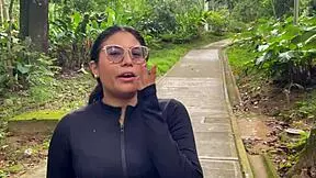 Encounter with a stranger in a public park adventure